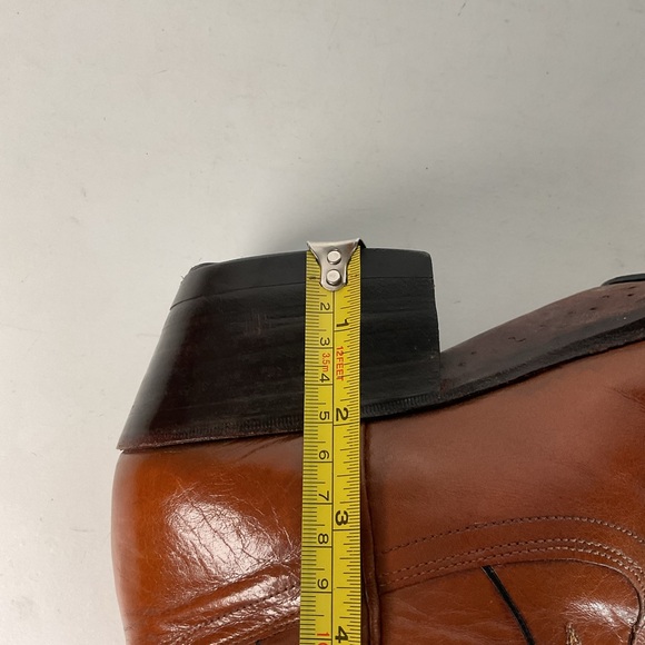 Vintage Dan Post Line Dancing Cowboy Boots 12 B Made in Spain - Picture 7 of 16